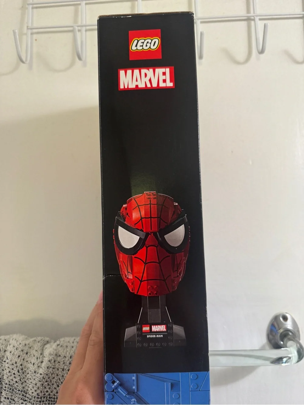 Marvel Spider-Man Red and Black Buildable Mask Display